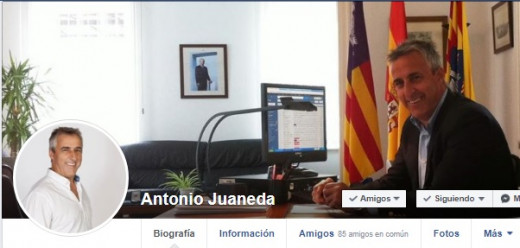 Imagen de la cuenta de Facebook de Antoni Juaneda