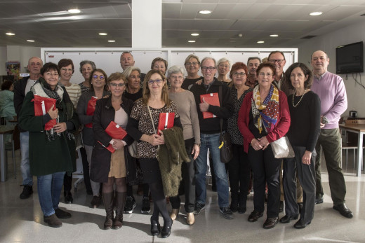 Foto de familia de los jubilados (Foto: David Arquimbau)