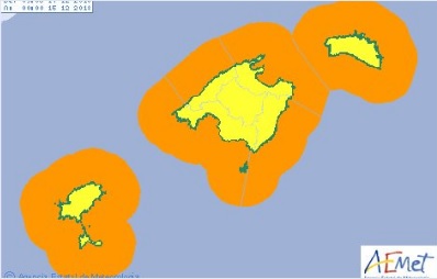 Por la tarde bajará la velocidad del viento y la alerta pasará a ser amarilla