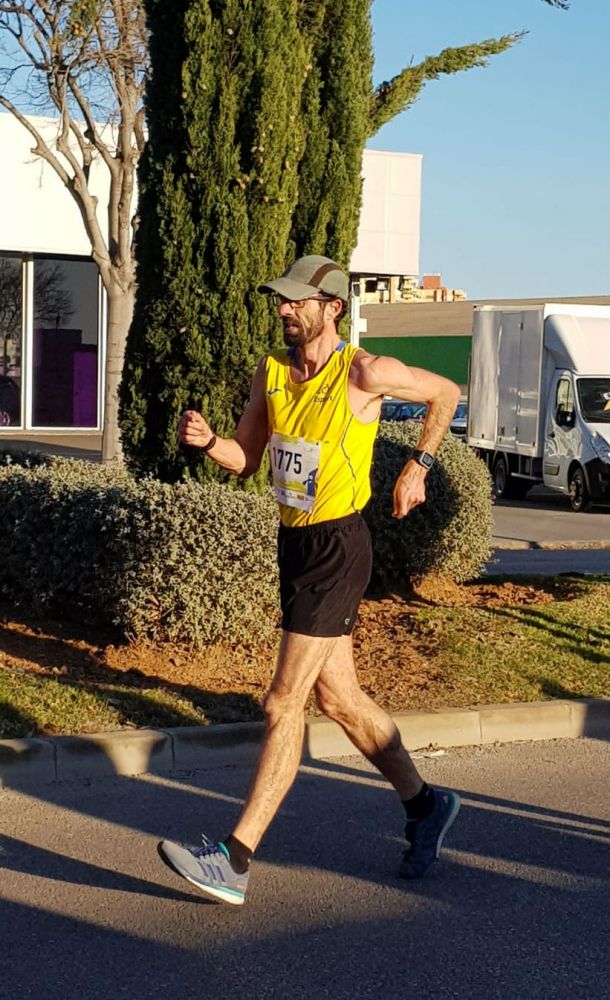 Luque, en plena carrera.