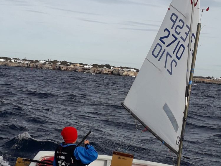 Francesc Sosa, durante la regata.