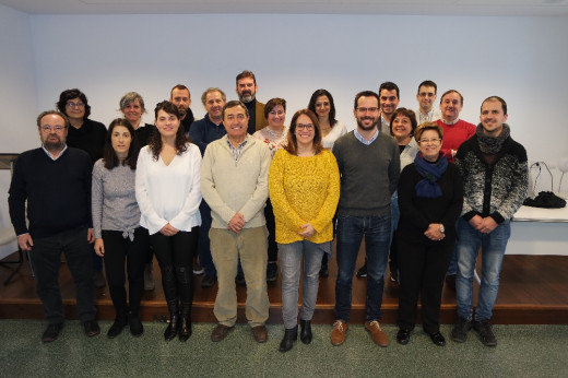 Susana Mora junto a miembros del PSOE Menorca