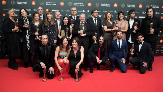 Fotografía de los ganadores de la Gala Premios Gaudí 2019