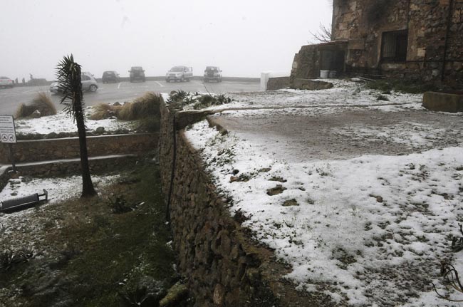 Nieve en Monte Toro (Foto: Tolo Mercadal)