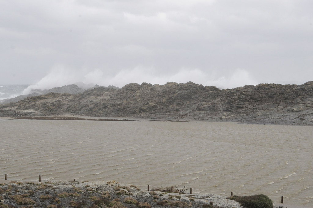 tormenta oleaje en favaritx