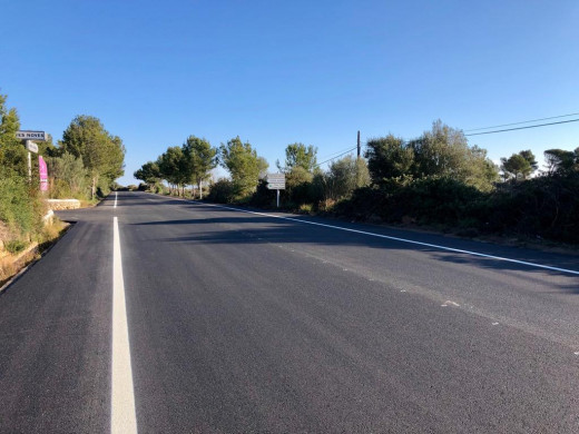 Las obras aumentan la seguridad de esta carretera