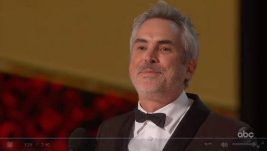 Alfonso Cuarón, director de "Roma" en la gala de los Oscar 2019