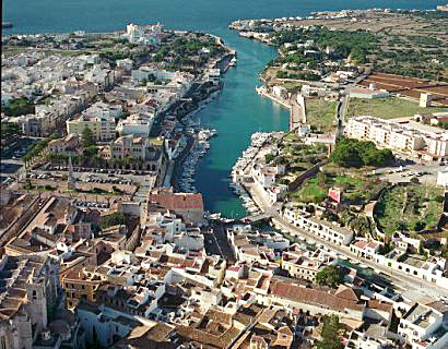 Imagen aérea de Ciutadella