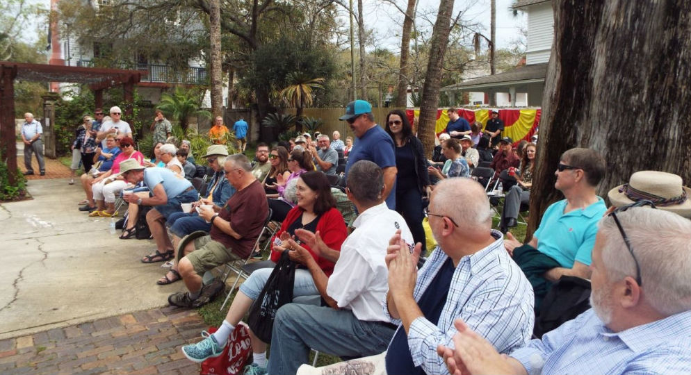 Uno de los momentos del evento anual que celebra los orígenes menorquines de una parte importante de San Agustín.