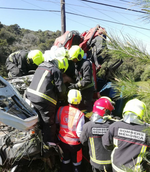 Imagen de las labores de rescate (Foto: Samu 061)