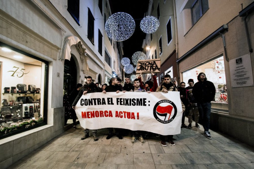 Manifestación de la plataforma.