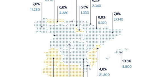 Mapa de contratación.