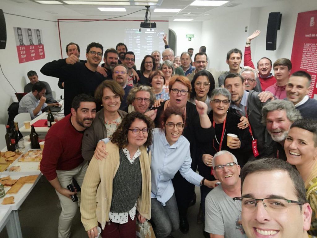 En la sede del PSOE Menorca celebran los resultados electorales