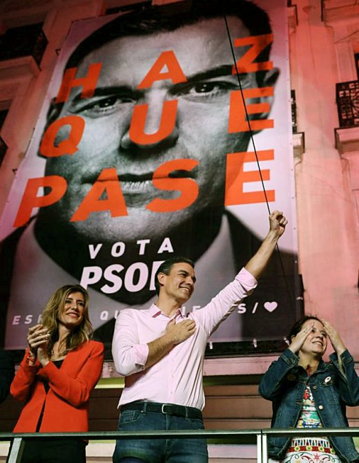 Pedro Sánchez, tras el triunfo.