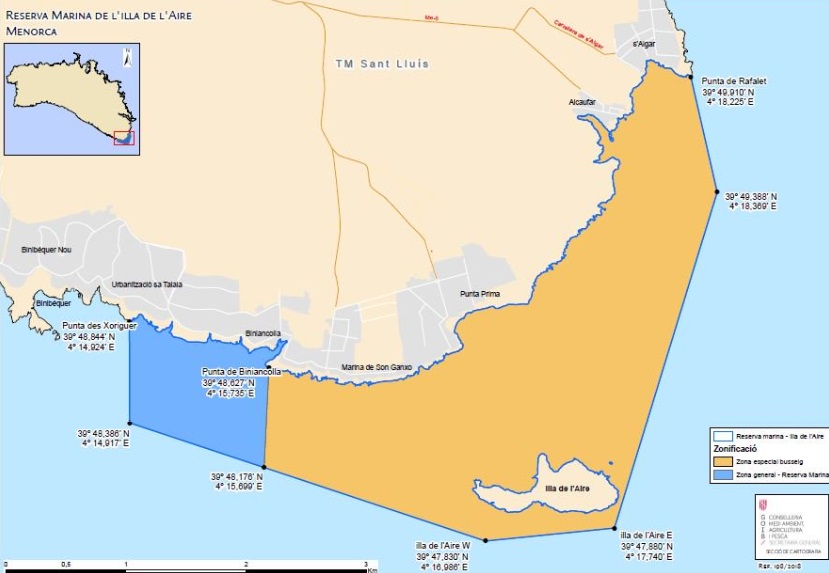 Zona que abarca la nueva Reserva Marina