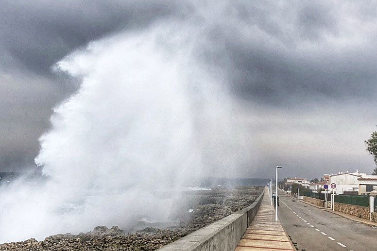 El temporal por viento remitirá a partir de mañana martes.