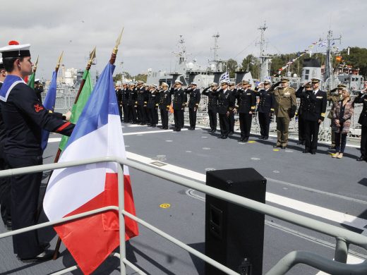 (Fotos) Homenaje en Maó a la Fuerza Marítima Europea