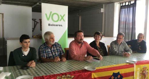 Rueda de prensa de Vox Menorca.