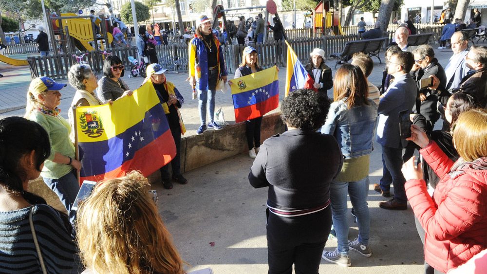 Un momento de la protesta (Fotos: Tolo Mercadal)