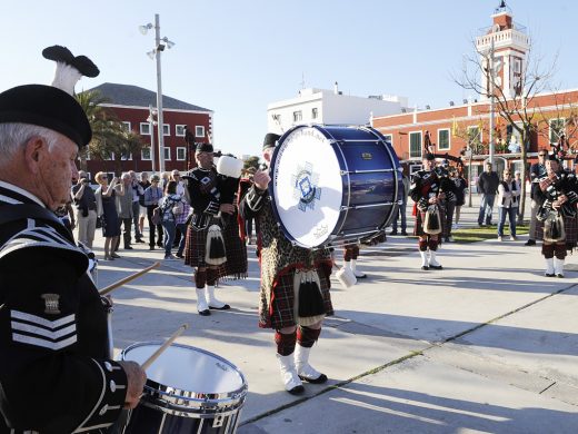 Gaitas para abrir las jornadas hispano-británicas de Es Castell