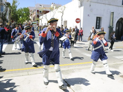 Accidentada recreación histórica en Es Castell