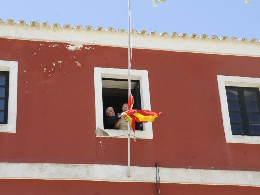 Accidentada recreación histórica en Es Castell