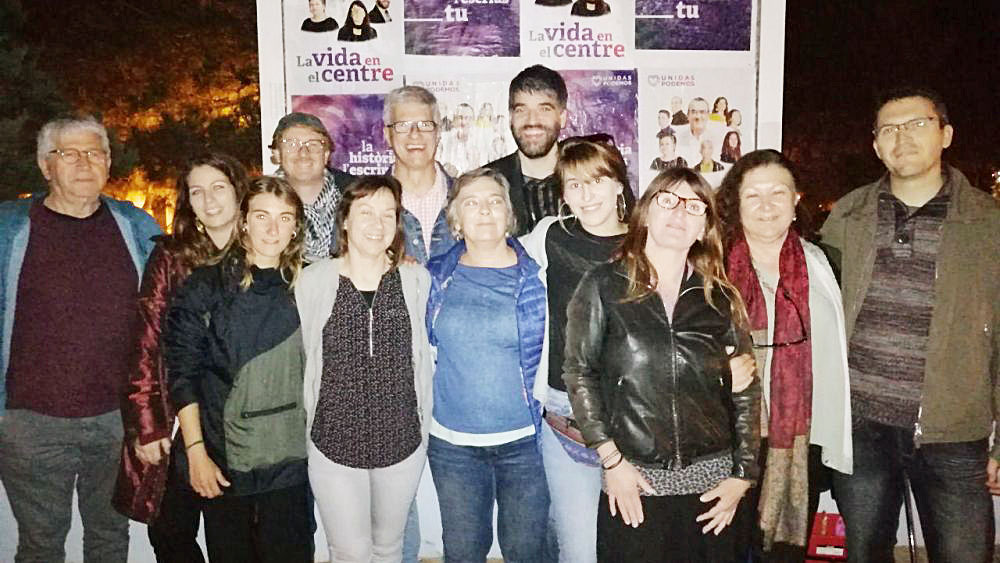 Integrantes de Podemos en Ciutadella