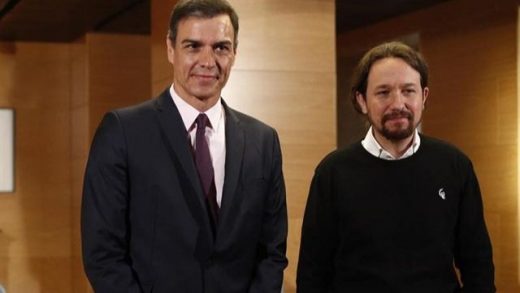 Pedro Sánchez y Pablo Iglesias.