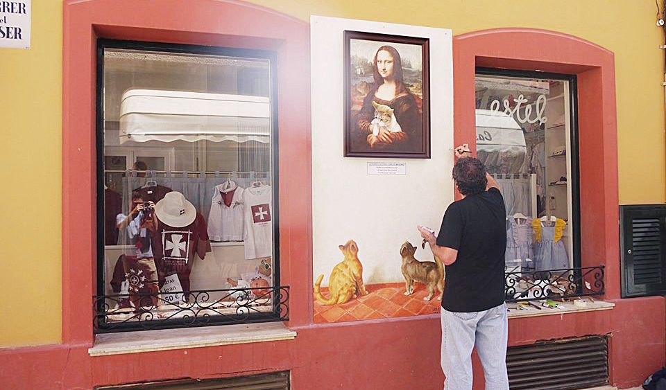 El pintor Carles Mascaró es uno de los habituales en este evento. (Fotos: Ciutadella Antiga)