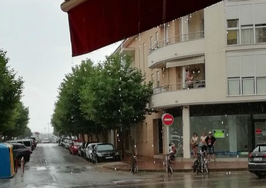 Lluvia en Ciutadella (Foto: Bep Gomila)