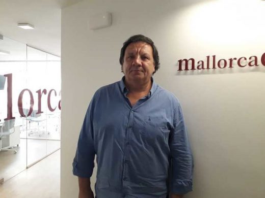 Xisco Mulet, tras la entrevista (Foto: mallorcadiario.com)