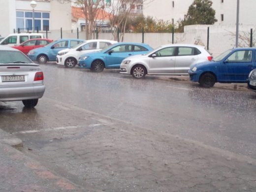 Lluvia en Maó.