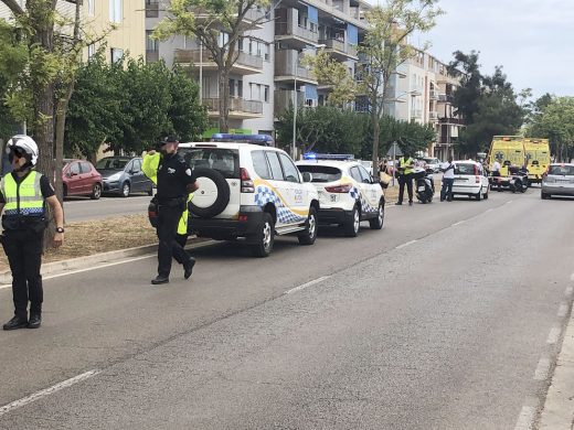 Atropello en la vía de Ronda de Maó