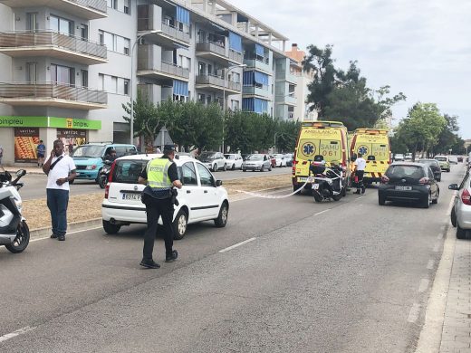 Atropello en la vía de Ronda de Maó