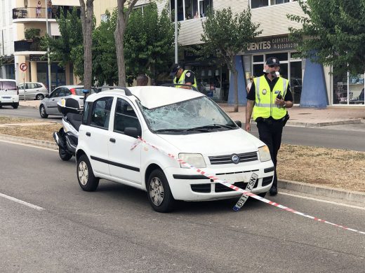 Atropello en la vía de Ronda de Maó