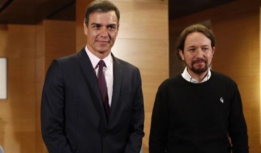 Pedro Sánchez y Pablo Iglesias.