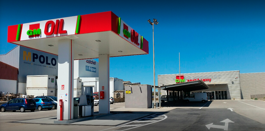 Imagen de la gasolinera.