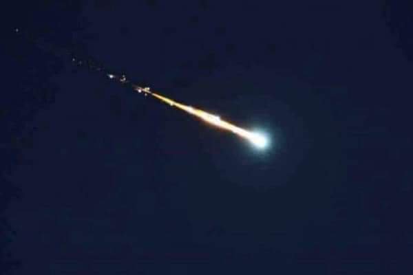 Imagen de un meteorito.