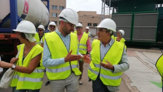 Juan Pedro Yllanes en la central de Maó.