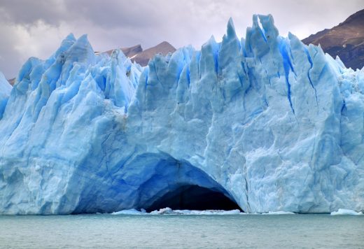 Imagen de un glaciar.
