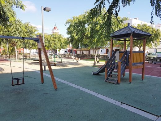 Imagen del parque infantil.