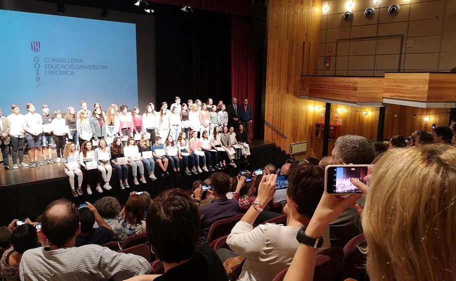 Una imagen de la entrega de premios (Fotos: Govern balear)