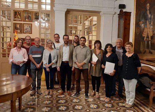 Imagen de la reunión celebrada en el Ayuntamiento de Maó