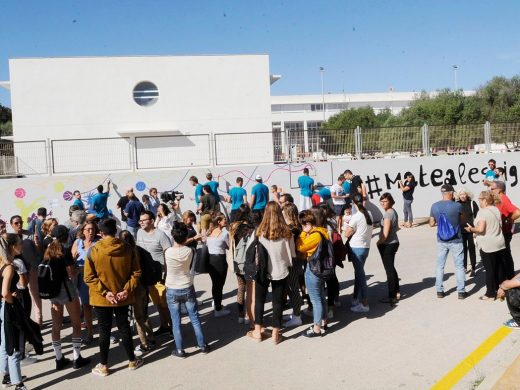 (Fotos) Un mural reivindicativo para dar un “Mate al Estigma” de la salud mental