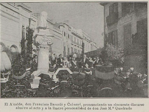 (Fotos) Un busto de Josep Maria Quadrado en Ciutadella