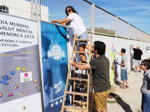 (Fotos) Un mural reivindicativo para dar un “Mate al Estigma” de la salud mental