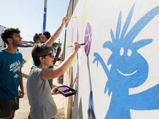 (Fotos) Un mural reivindicativo para dar un “Mate al Estigma” de la salud mental