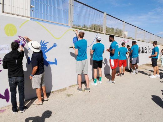 (Fotos) Un mural reivindicativo para dar un “Mate al Estigma” de la salud mental