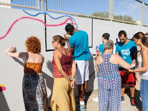 (Fotos) Un mural reivindicativo para dar un “Mate al Estigma” de la salud mental