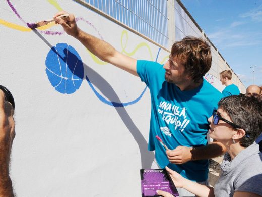 (Fotos) Un mural reivindicativo para dar un “Mate al Estigma” de la salud mental